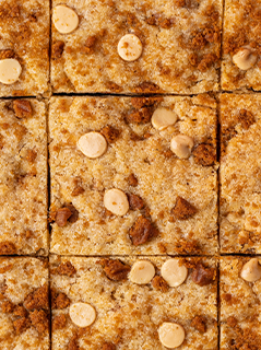 Caramel Biscuit Blondie Squares