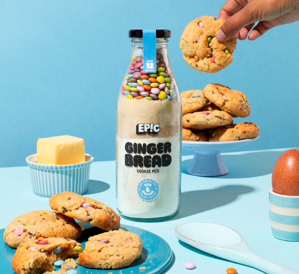 Finished bottle and cookies